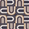 Manhattan Comfort Nixon, Vinyl U Turn Wallpaper, 205 In X 33 Ft = 56 Sq Ft Nixon